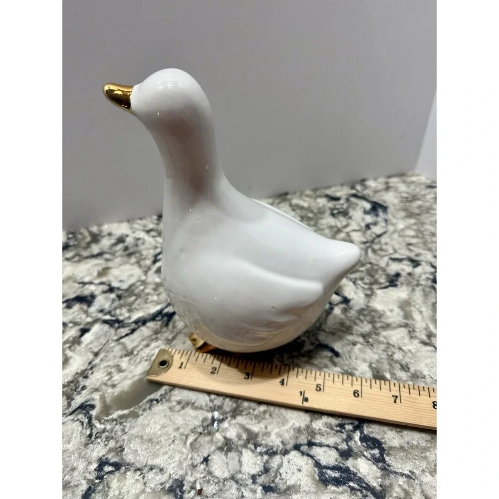 Bullseye Playground 2023 Ceramic Duck Goose Cottage Core Farmhouse Gold 8x6